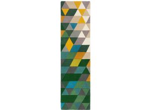 5031193715674 - Läufer FLAIR RUGS Prism Teppiche Gr B L 60 cm x 230 cm 10 mm 1 St bunt (multi) Küchenläufer mehrfarbig geometrisches Muster Hoch-Tief-Effekt Läufer