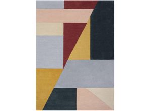 5031193734729 - Wollteppich FLAIR RUGS Alwyn Teppiche Gr B L 120 cm x 170 cm 10 mm 1 St bunt Esszimmerteppiche Geometrisch