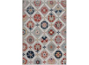 5031193740140 - Teppich FLAIR RUGS Teppiche Gr B L 200 cm x 290 cm 2 mm 1 St bunt Esszimmerteppiche Outdoor geeignet Hoch-Tief Effekt