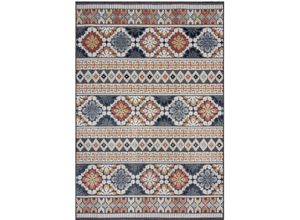 5031193740171 - Teppich FLAIR RUGS Teppiche Gr B L 160 cm x 230 cm 2 mm 1 St bunt Esszimmerteppiche Outdoor geeignet Hoch-Tief Effekt