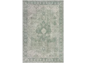 5031193742885 - Teppich FLAIR RUGS Antique Teppiche Gr B L 155 cm x 230 cm 4 mm 1 St grün Baumwollteppiche