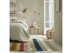 5031193745770 - Teppich FLAIR RUGS Medina Teppiche Gr B L 120 cm x 170 cm 12 mm 1 St bunt Baumwollteppiche Boho-Look aus Naturfasern wie Wolle & Jute