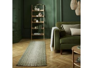 5031193745947 - Läufer FLAIR RUGS Jute Ombre Teppiche Gr B L 60 cm x 230 cm 8 mm 1 St grün Küchenläufer