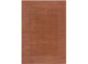 5031193749914 - Wollteppich FLAIR RUGS Tuscany Teppiche Gr B L 160 cm x 230 cm 8 mm 1 St orange Schlafzimmerteppiche