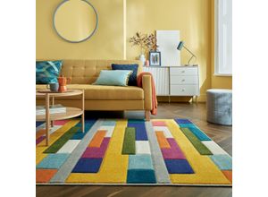 5031193753355 - Teppich FLAIR RUGS Spectrum Teppiche Gr B L 120 cm x 170 cm 8 mm 1 St bunt Esszimmerteppiche Handgeschnitzt Teppich