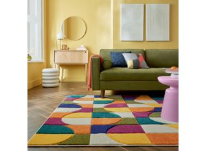 5031193753416 - Teppich FLAIR RUGS ChaCha Teppiche Gr B L 120 cm x 170 cm 8 mm 1 St bunt Esszimmerteppiche Abstrakter Teppich