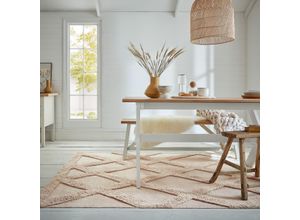 5031193757506 - Teppich FLAIR RUGS Tessa Baumwolle Teppiche Gr B L 120 cm x 170 cm 10 mm 1 St beige (natur) Orientalische Muster Baumwolle Scandi