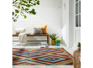 5031193760254 - Teppich FLAIR RUGS Diamond Teppiche Gr B L 160 cm x 230 cm 3 mm 1 St bunt Esszimmerteppiche Outdoor Teppich