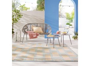 5031193760339 - Teppich FLAIR RUGS Villa Teppiche Gr B L 160 cm x 230 cm 3 mm 1 St bunt Esszimmerteppiche Outdoor Teppich