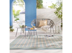 5031193760377 - Teppich FLAIR RUGS Coast Teppiche Gr B L 160 cm x 230 cm 3 mm 1 St bunt Esszimmerteppiche Outdoor Teppich