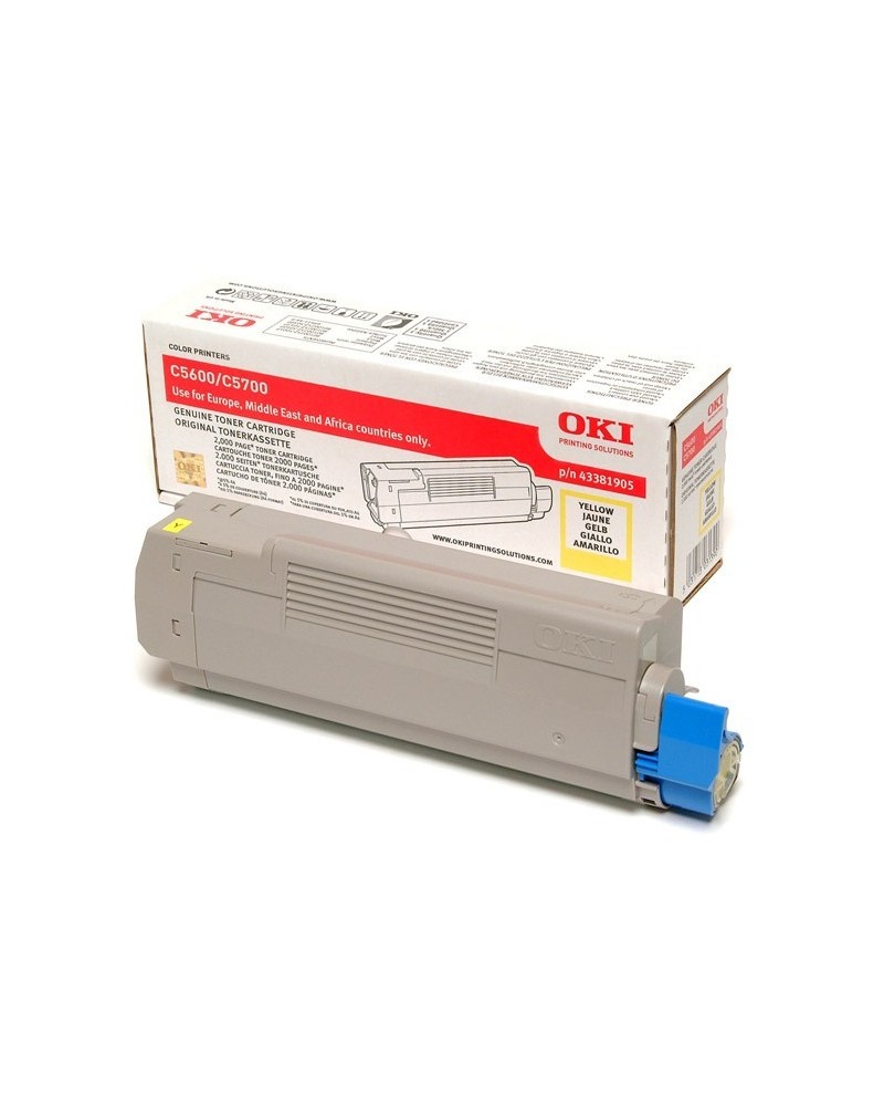 5031713031390 - 43381905 Tonerkassette Gelb 2000 Seiten Toner Original C5600 C5700