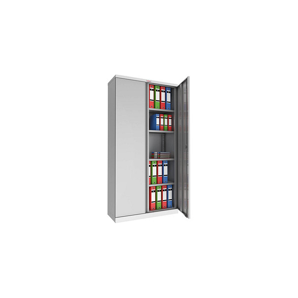 5032548007260 - SCL1891GGK Stahlschrank Groß grau grau m Schlüssel-Schloss (B x H x T) 915 x 1830 x 370 mm N A