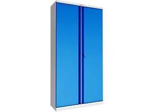 5032548010635 - SC Schrank Stahl 4 Abschließbar 1000 x 500 x 1900 mm Grau Blau