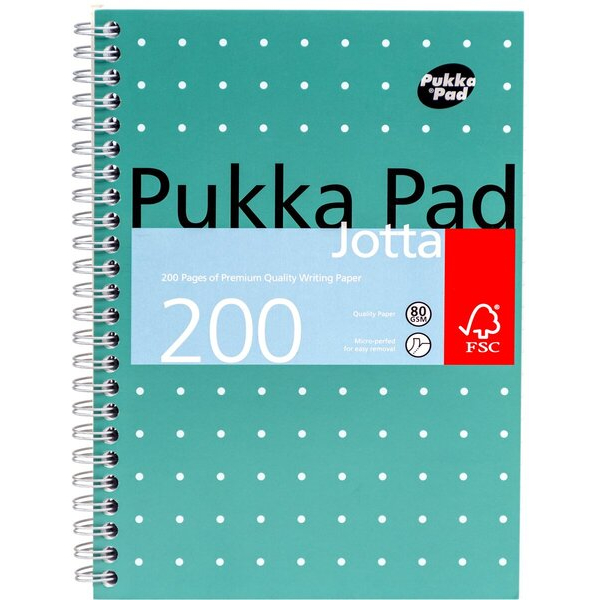 5032608000132 - Collegeblock JM021 liniert   liniert A5 80g blau 100 Blatt 5032608000132 Pukka Pads