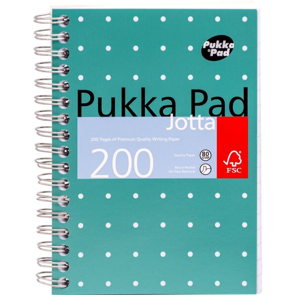 5032608002235 - Collegeblock JM036 liniert   liniert A6 80g blau 100 Blatt 5032608002235 Pukka Pads