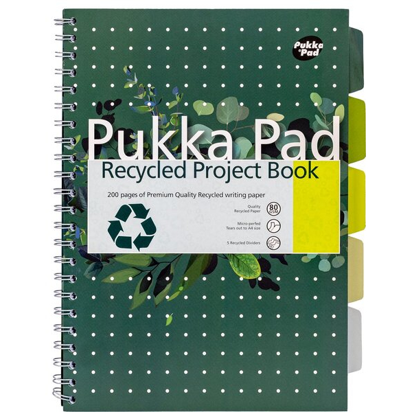 5032608060501 - Notizbuch 6050-REC grün A4 liniert 80g 100 Blatt 200 Seiten 5032608060501 Pukka Pads 5032608060501 - Notizbuch 6050-REC grün A4 liniert 80g 100 Blatt 200 Seiten 5032608060501 Pukka Pads