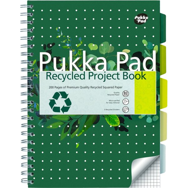 5032608099310 - Notizbuch 6050-RECSQ A4 kariert 100 Blatt 5032608099310 Pukka Pads