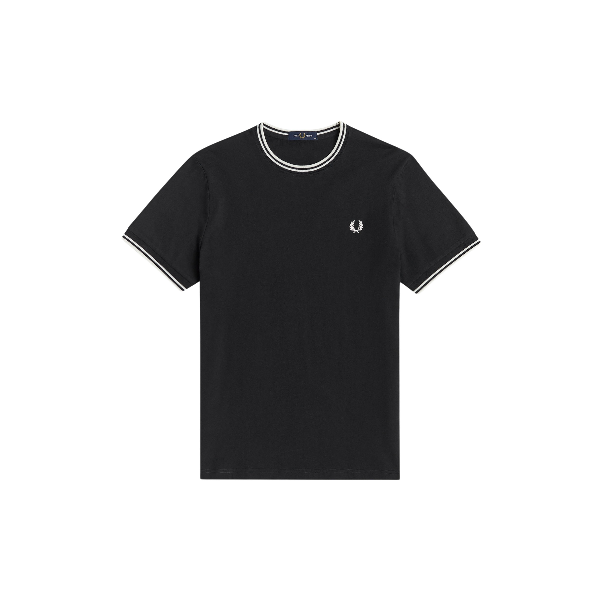 5034604793421 - - Schwarzes T-Shirt mit zwei Zierstreifen 5034604793421 - - Schwarzes T-Shirt mit zwei Zierstreifen