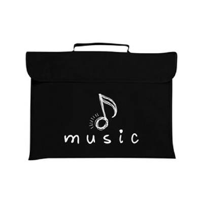 5034981002116 - TRAGTASCHE TragetascheTasche Bag Nylon schwarz Notenmotiv Achtelnote 5034981002116 - TRAGTASCHE TragetascheTasche Bag Nylon schwarz Notenmotiv Achtelnote