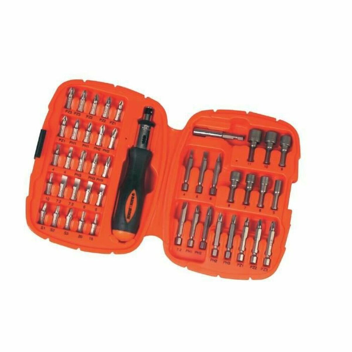 5035048009000 - Bit set with screwdriver A7039 -XJ 45 Pieces Hex Phillips Pozidriv Torx