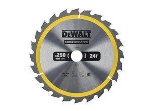 5035048095737 - DT1956-QZ - Stationäres Kreissägeblatt 250x30mm 24D atb +10° für stationäre Kreissägen - Dewalt