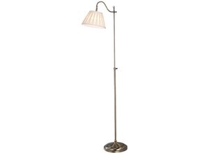 5035128380425 - Dar Lighting - dar suffolk - Stehlampe Rise & Fall Antik Messing Ca Round Tapered Shade