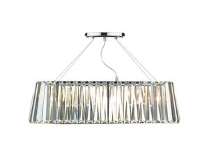 5035128427526 - Dar Lighting - dar cecilia - Gerade G9 ovale lineare Pendelleuchte 3x G9