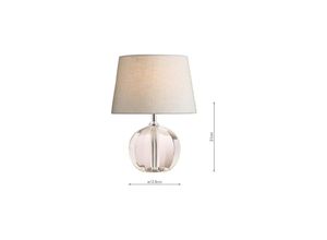 5035128495372 - Laura Ashley Lydia Petite Tischlampe mit geschliffenem Kristallsockel