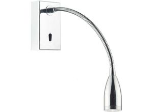 5035128500748 - 10-dar Lighting - dar tadley - Lesewandleuchte Schwanenhals led poliert Chrom