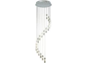 5035128593214 - DAR GALILEO - Cluster Pendelleuchte poliert Chrom LED 3M Drop 20x G4