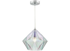 5035128616562 - Dar Lighting - dar gaia - Kuppel Pendelleuchte aus poliertem Chrom und Glas 1x E27 5035128616562 - Dar Lighting - dar gaia - Kuppel Pendelleuchte aus poliertem Chrom und Glas 1x E27