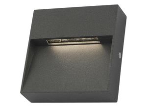 5035128653536 - Dar Lighting - dar yukon - Deckenleuchte spülen Außenwandleuchte Quadratisches Augenlid Anthrazit IP65 led