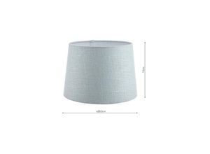 5035128689092 - Laura Ashley Bacall Linen Empire Drum Shade Duck Egg Blue 20 cm 8 Zoll