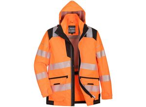 5036108354979 - Warnschutzjacke 5-in-1 mit 10 Taschen Orange m - Orange - Portwest