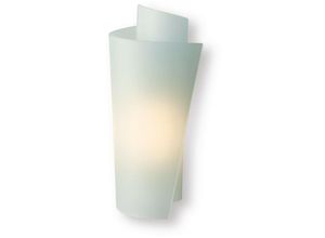 5036797129117 - Firstlight Products - Firstlight Vetro - 1 Licht Innenwandleuchte Satin Stahl saures Glas