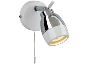 5036797146398 - Firstlight Products - Firstlight Marine - 1 Licht Single Switched Badezimmer Deckenstrahler Weiß Chrom IP44 GU10