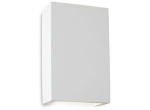 5036797148996 - Firstlight Products - Firstlight Gallery - led 2 Light Square Plaster Innenwandleuchte Weiß Weiß