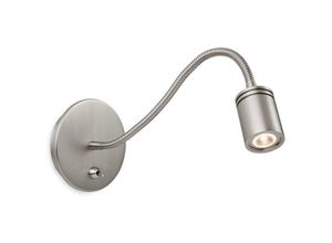 5036797149832 - Firstlight Products - Firstlight Ritz - led 1 Light Flexi Switched Innenwandleuchte Nickel gebürstet