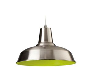 5036797150340 - Firstlight Products - Firstlight Smart - 1 Light Dome Deckenanhänger aus gebürstetem Stahl innen grün E27