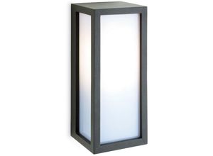 5036797151231 - Firstlight Products - Firstlight Warwick - 1 Licht Außenwandleuchte Graphit Opal Diffusor IP54 E27