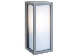 5036797151248 - Firstlight Products - Firstlight Warwick - 1 Licht Außenwandleuchte Silber Opal Diffusor IP54 E27