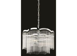 5036797152238 - Firstlight Products - Firstlight Opera - 2 Lichtdeckenanhänger Chrom Klarglasstäbe E14