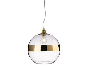 5036797152276 - Firstlight Products - Firstlight Saturn - 1 Light Globe Deckenanhänger Gold Klarglas E27