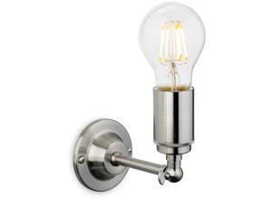 5036797152313 - Firstlight Products - Firstlight Indy - 1 Licht Innenkerze Wandleuchte Gebürsteter Stahl E27