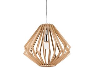 5036797152993 - Firstlight Products - Firstlight Cadiz - 1 Lichtkäfig Deckenanhänger Naturholz E27