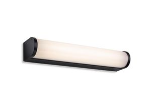 5036797154324 - Firstlight Products - Firstlight Bravo LED-Badezimmer-Wandleuchte - 300mm Schwarz mit Opal-Diffusor IP44