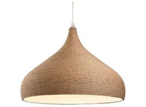 5036797155833 - Firstlight Products - Firstlight Coast - 1 Light Dome Deckenanhänger Brown Rope E27