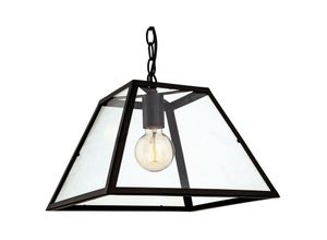 5036797156458 - Firstlight Products - Firstlight Kew - 1 Lichtdeckenanhänger Schwarz Klarglas E27