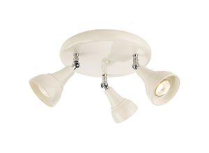 5036797157417 - Firstlight Products - Firstlight Country - 3 Light Spotlight Flush Cream GU10