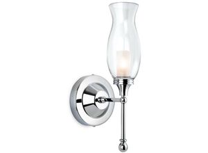 5036797157899 - Firstlight Products - Firstlight Aston - 1 Licht Badezimmer Innenwandleuchte Chrom Klarglas IP44 G9